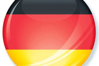 German Flag Button 400
