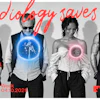 EU Screening Week 2026 campaign poster featuring four people with glowing neon medical imaging effects promoting radiology screening services