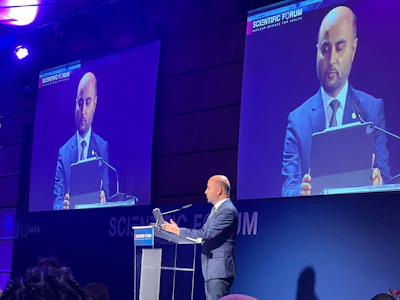OPEC Fund President Abdulhamid Alkhalifa highlighted that around 70% of cancer deaths occur in low and middle income countries and that an estimated 90% of cancer patients in low income countries lack access to radiotherapy when needed.