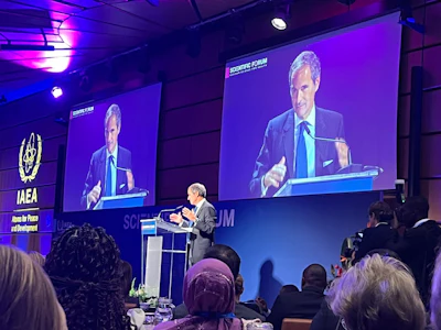 IAEA Director General Rafael Mariano Grossi warned that existing cancer technologies still fail to reach many patients, calling the situation “death by choice.”